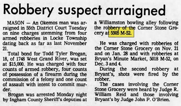 Cornerstone Grocery - Jan 30 1980 Article On Robbery